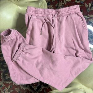 Pink joggers size small